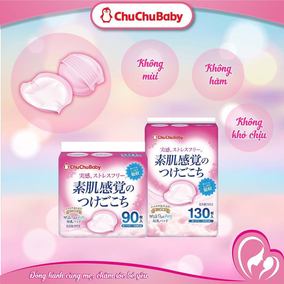 Giảm giá Lót thấm sữa Nhật Bản chính hãng ChuChu Baby túi 90 miếng - Mua  Thông Minh