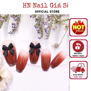 Charm nơ chân dài lẻ 1v gắn trang trí móng tay nail