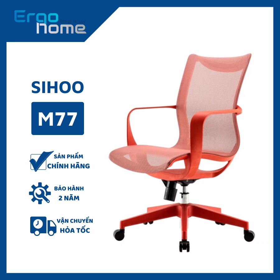 Ghế văn phòng SIHOO M77 Ghế làm việc xoau văn phòng lưới thông thoáng - ERGOHOME