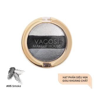 QT Vacosi Phấn mắt 3 màu (hộp tròn) - VP05