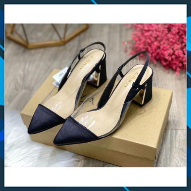 ( New ) Sandal cao cấp gót vuông pha quai trong Zara 😍 . 2020 new .. .. . . . : You ; , ‣ , # * > ཻ