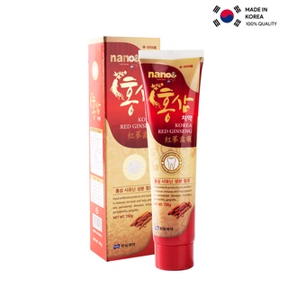 Kem đánh răng hồng sâm korea red ginseng nano toothpaste hàn quốc 150 gram