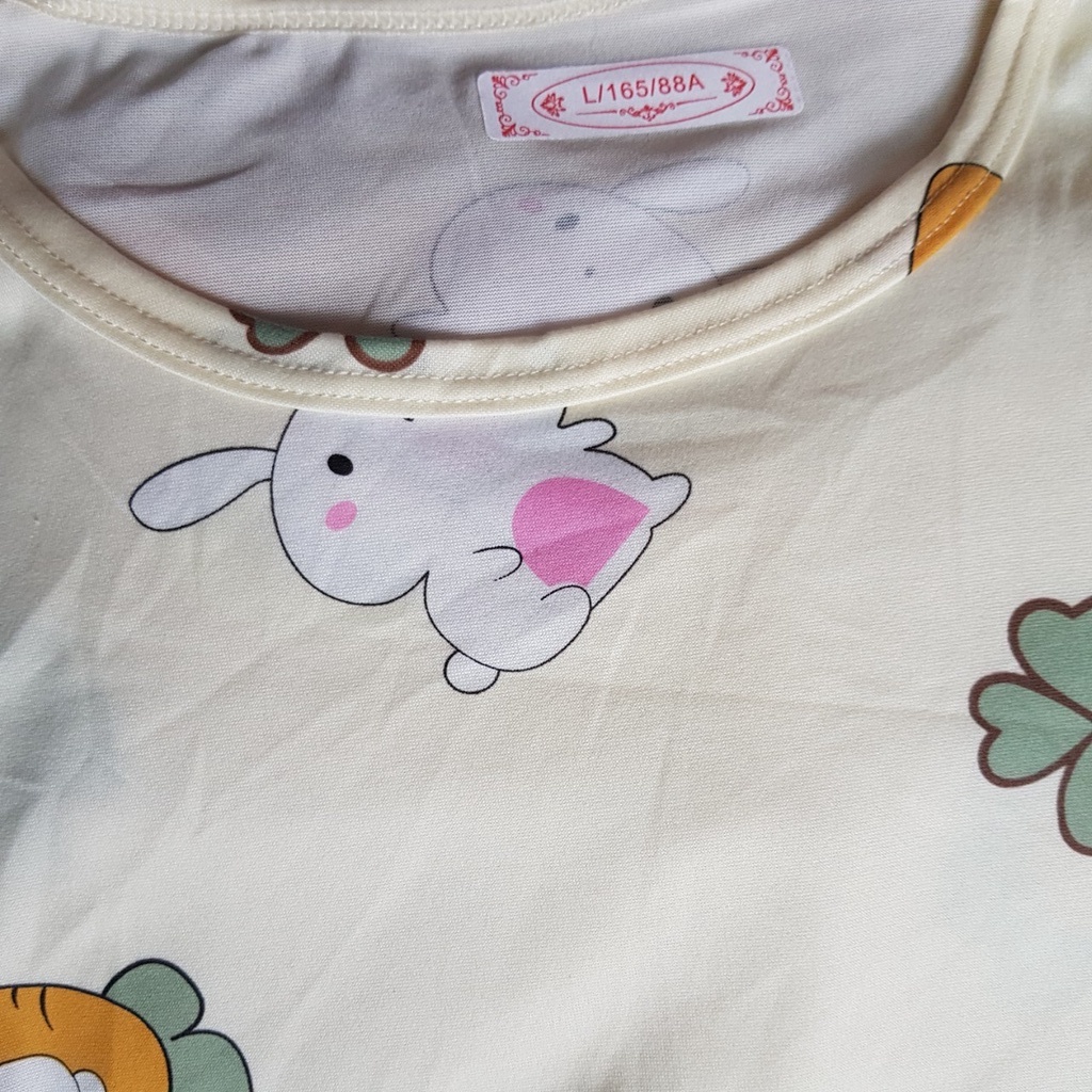 Bộ Đồ Ngủ Pijama Mặc Nhà, Thun Spandex In Hoạt Hình Áo Cộc Và Quần Ngắn Cute, Set Đồ Ngủ Dễ Thương, Đồ Bộ Nữ | BigBuy360 - bigbuy360.vn