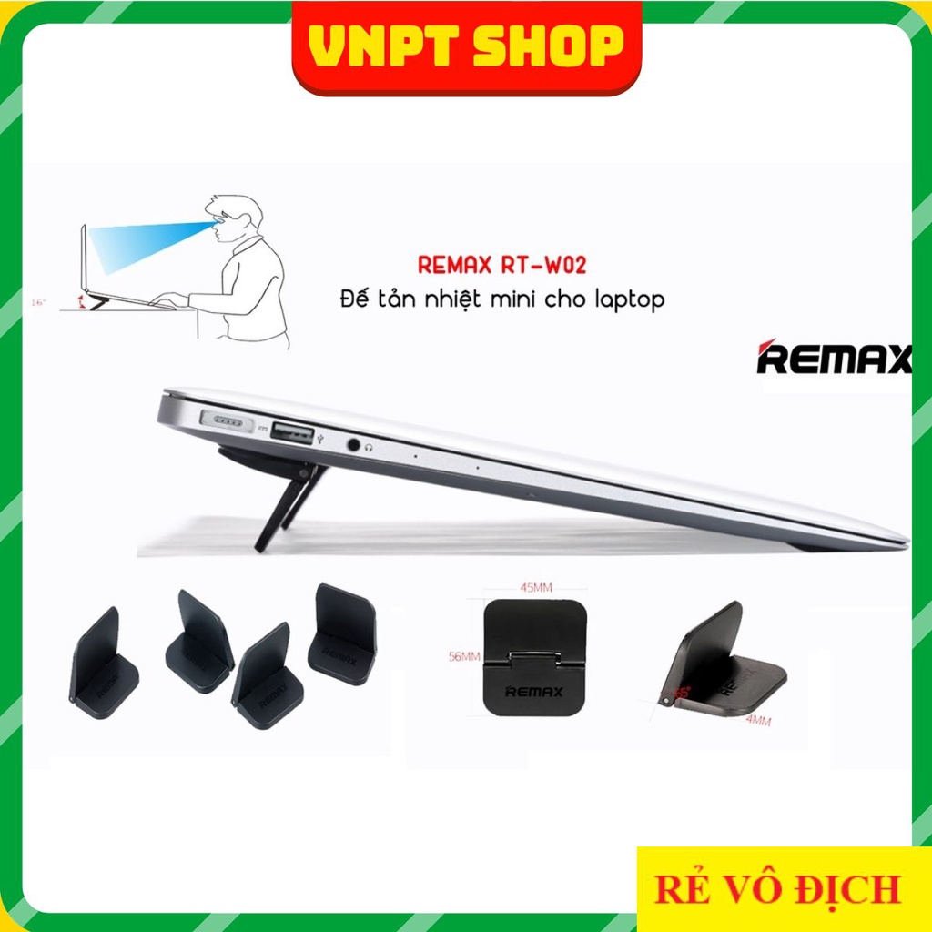 Đế Tản Nhiệt, Kệ Kê Macbook Laptop Hãng REMAX Dạng 2 Thanh Chân Gập Cooling Stand.