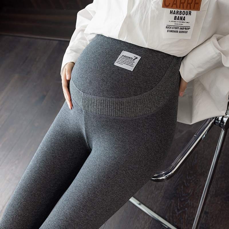 Quần Legging cotton Nguyên Chất Nâng Bụng Thời Trang Xuân Thu Cho Mẹ Bầu