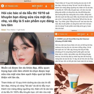 Sữa rửa mặt Cosrx