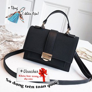 Túi xách nữ, túi đeo chéo nữ da phối da lộn