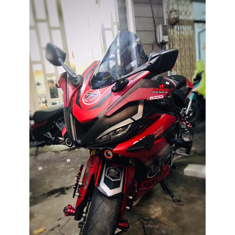 kính chắn gió 2 tầng zero gravity yamaha r15 r15v3