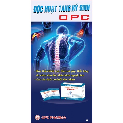 Viên uống xương khớp ĐỘC HOẠT TANG KÝ SINH  Giúp hỗ trợ giảm Viêm khớp, tê nhức-Hàng chính hãng OPC