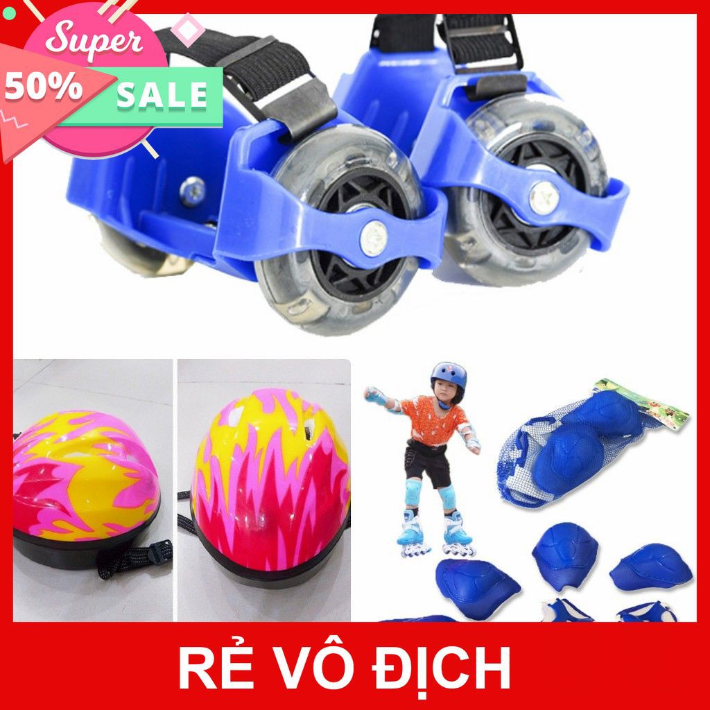 [XÃ KHO] NÓN BẢO HIỂM, BỘ BẢO VỆ, GIÀY PATIN 2 BÁNH CÓ ĐÈN LED [HCM]