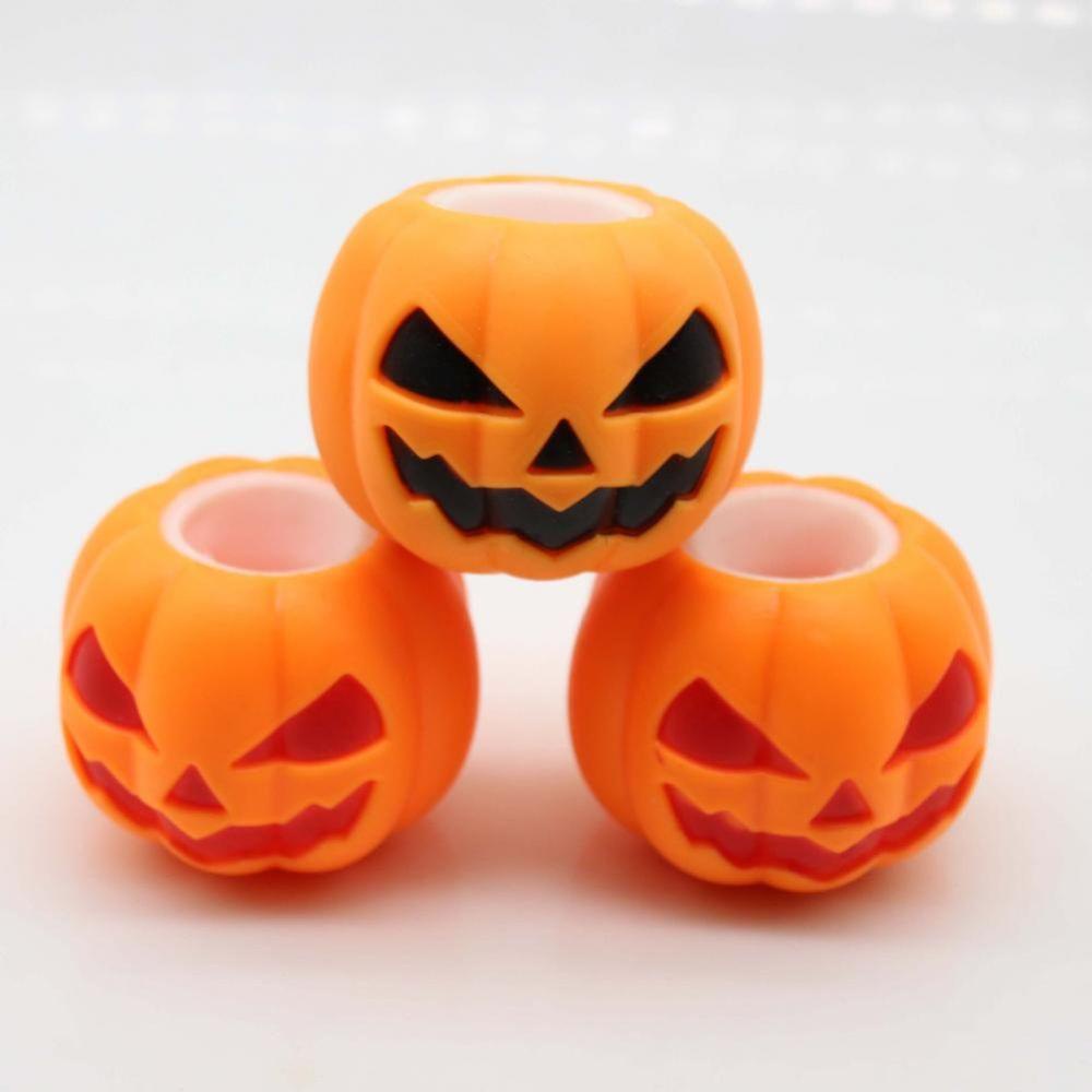 Đồ Chơi Nắn Bóp Đàn Hồi Giảm Stress Hình Bí Ngô Halloween 1