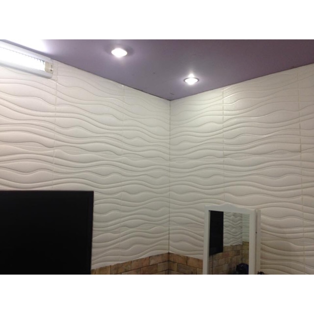 Xốp dán tường vân sóng 