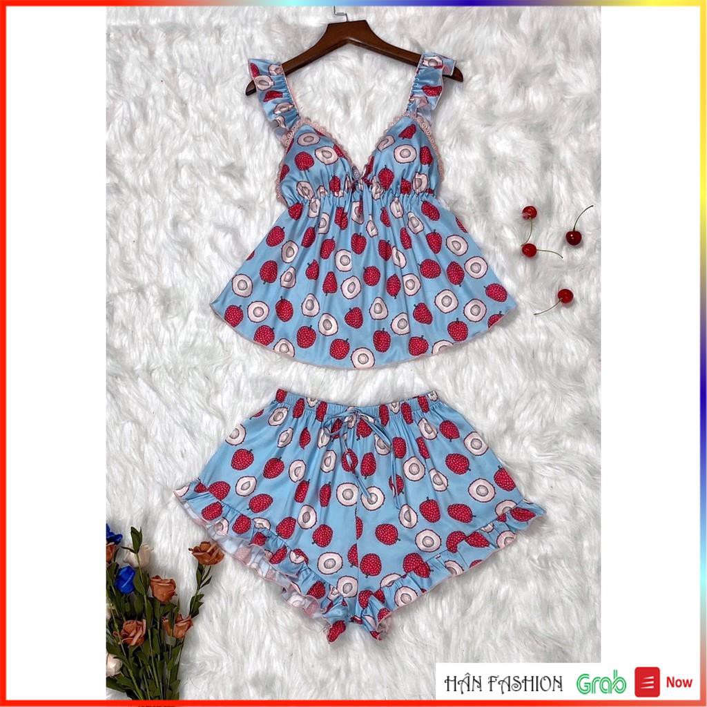 Đồ Ngủ Sexy Nữ Phi Lụa - Bộ Đồ Ngủ Phi Lụa 40-60kg Quyến Rủ - Vải Mịn Mát Kiểu Dáng Hiện Đại - Đẹp ít nhăn | Hân Fahion | BigBuy360 - bigbuy360.vn