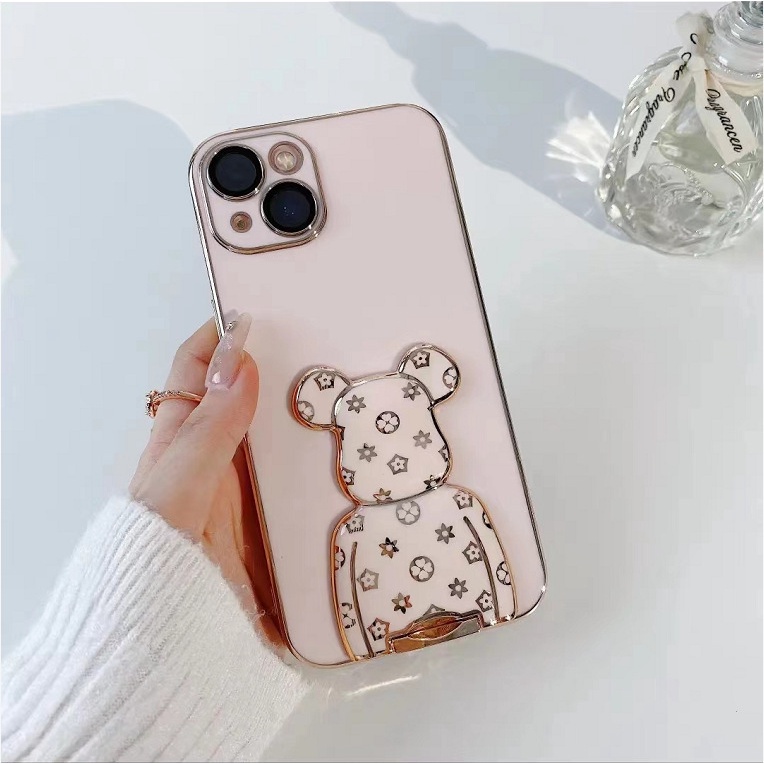 Ốp lưng iphone bear.brick 3D kèm chống lưng 7plus/8/8plus/xs/11/12/13/pro/max/plus/promax-Awifi A5-16