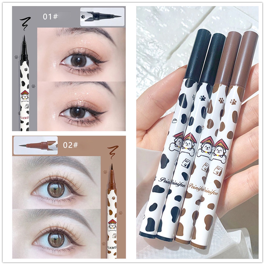1 Bút Kẻ Mắt Không Nhòe Chống Nước Chống Nhòe Họa Tiết Chấm Bi Dễ Thương Cho Người Mới Bắt Đầu