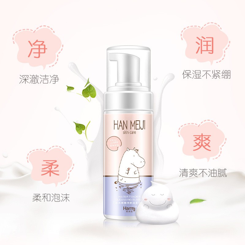 Sữa rửa mặt tạo bọt Han meji chai to 160ml vỏ hồng cute -W187-D7T1 | BigBuy360 - bigbuy360.vn