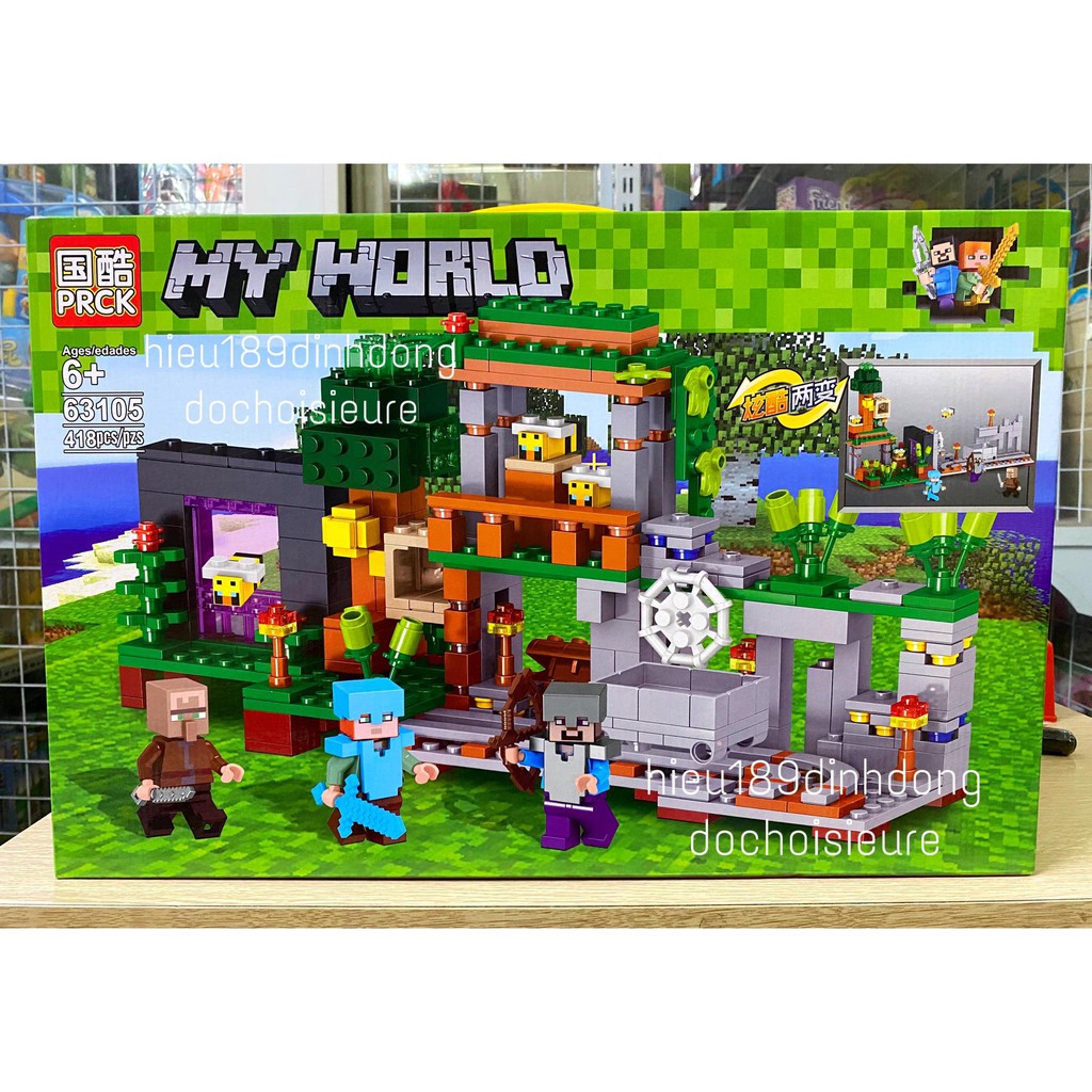 Lắp Ráp xếp hình cổng ong mật minecraft my world 63105