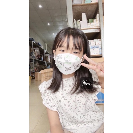 (50 Chiếc) Khẩu Trang Trẻ Em KF94 (4D) Loại Đẹp Vải Kháng Khuẩn Lọc Bụi Nhiều Hình Ngộ Nghĩnh