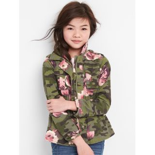 Floral Camo Shirt Jacket
- Áo khoác kaki in hoa Gap kids
