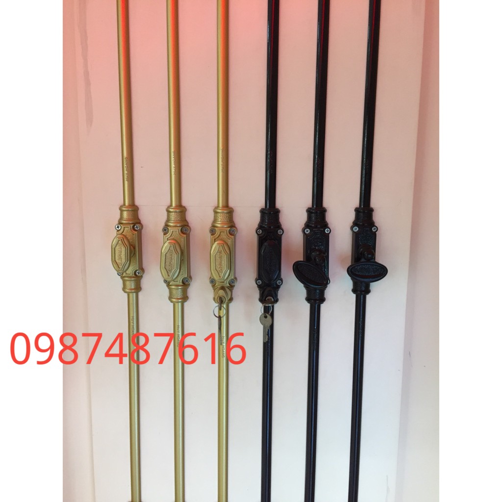 Thanh sử dụng với cremone bằng hợp kim EX (màu tím, vàng, mạ đồng). 1 mét
