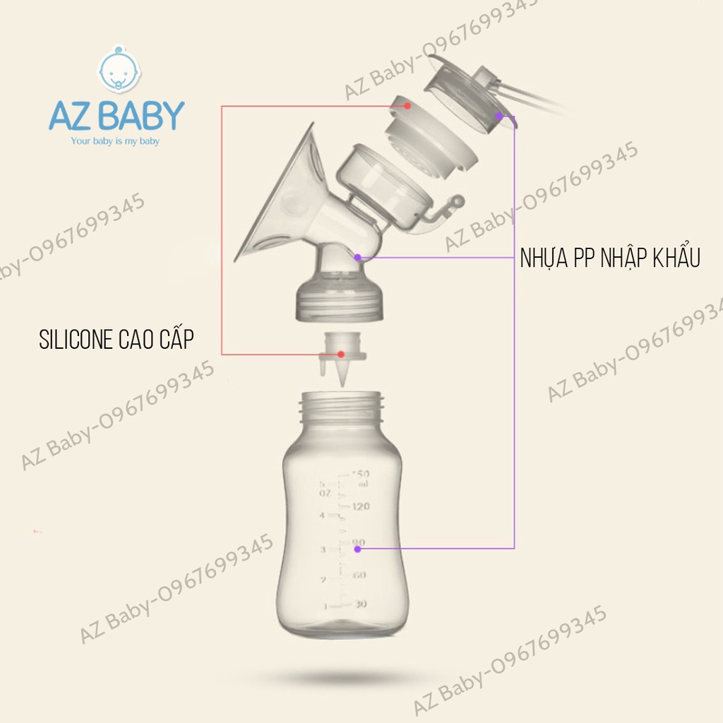 Máy Hút Sữa Điện Đôi Electric Breast Pump  Hút Êm Không Đau Rát - AZ Baby CSCTB10