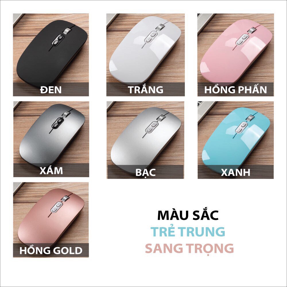 [Chuột Không Dây]-Chuột cao cấp M103 Wireless+Bluetooth sử dụng Laptop Macbook giá rẻ.