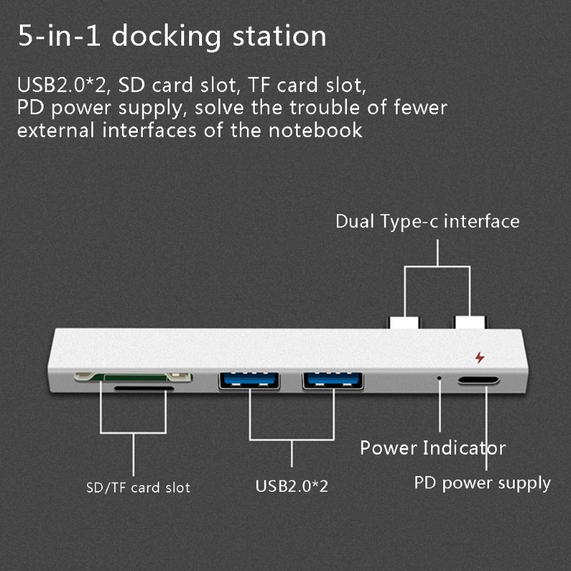 Đầu Đọc Thẻ Nhớ SD TF USB2 0 Đa Năng Tiện Dụng