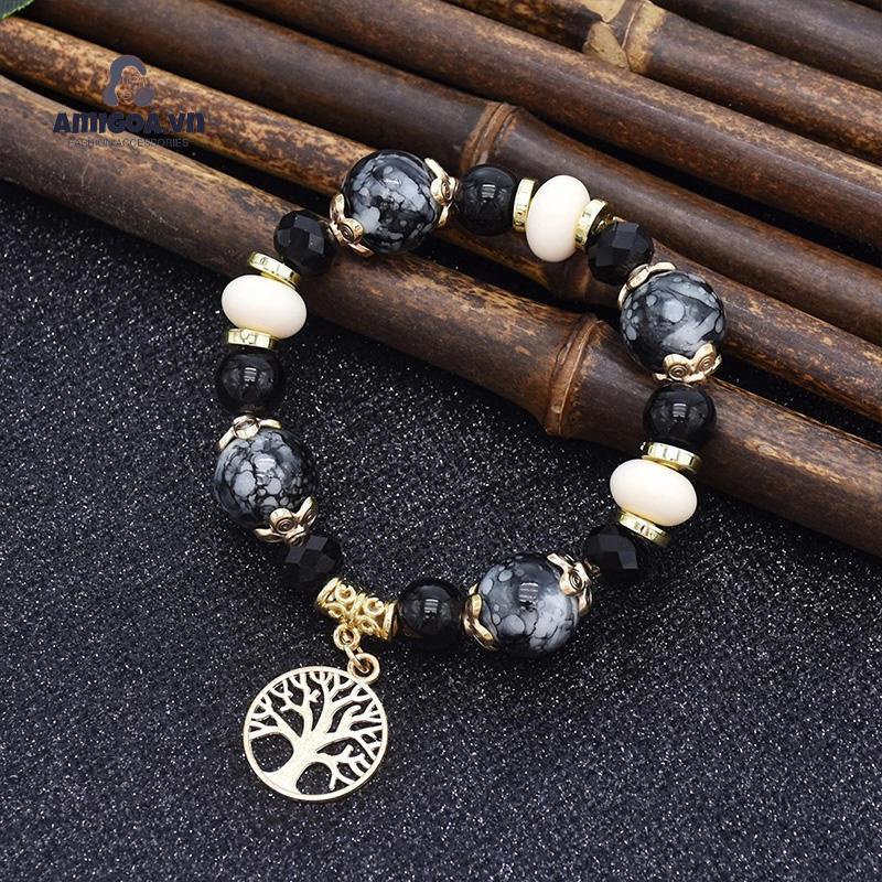 ✨✨Vòng Đeo Tay Bằng Đá Tự Nhiên Thời Trang Sành Điệu Cho Nữ