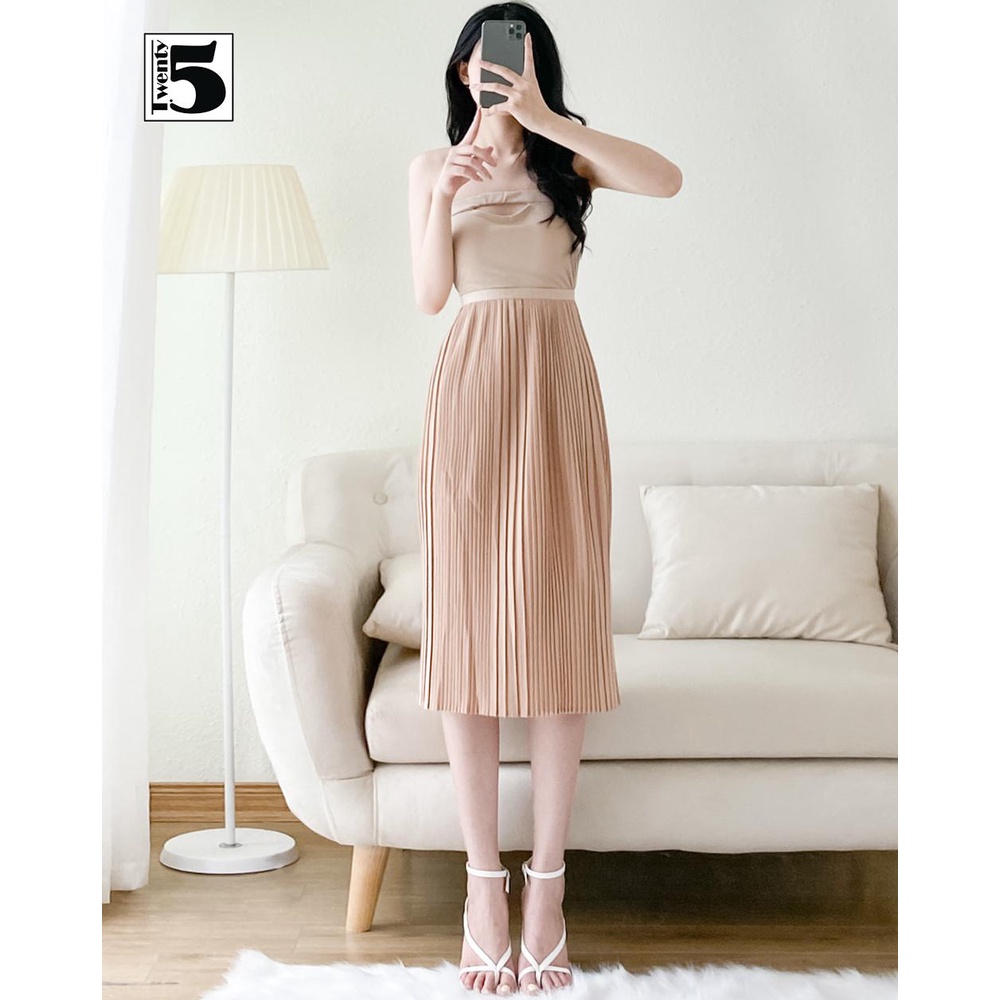 Áo bra nữ không dây chun ôm co dãn khoét viền mặt trước có đệm mút Twentyfive 4145