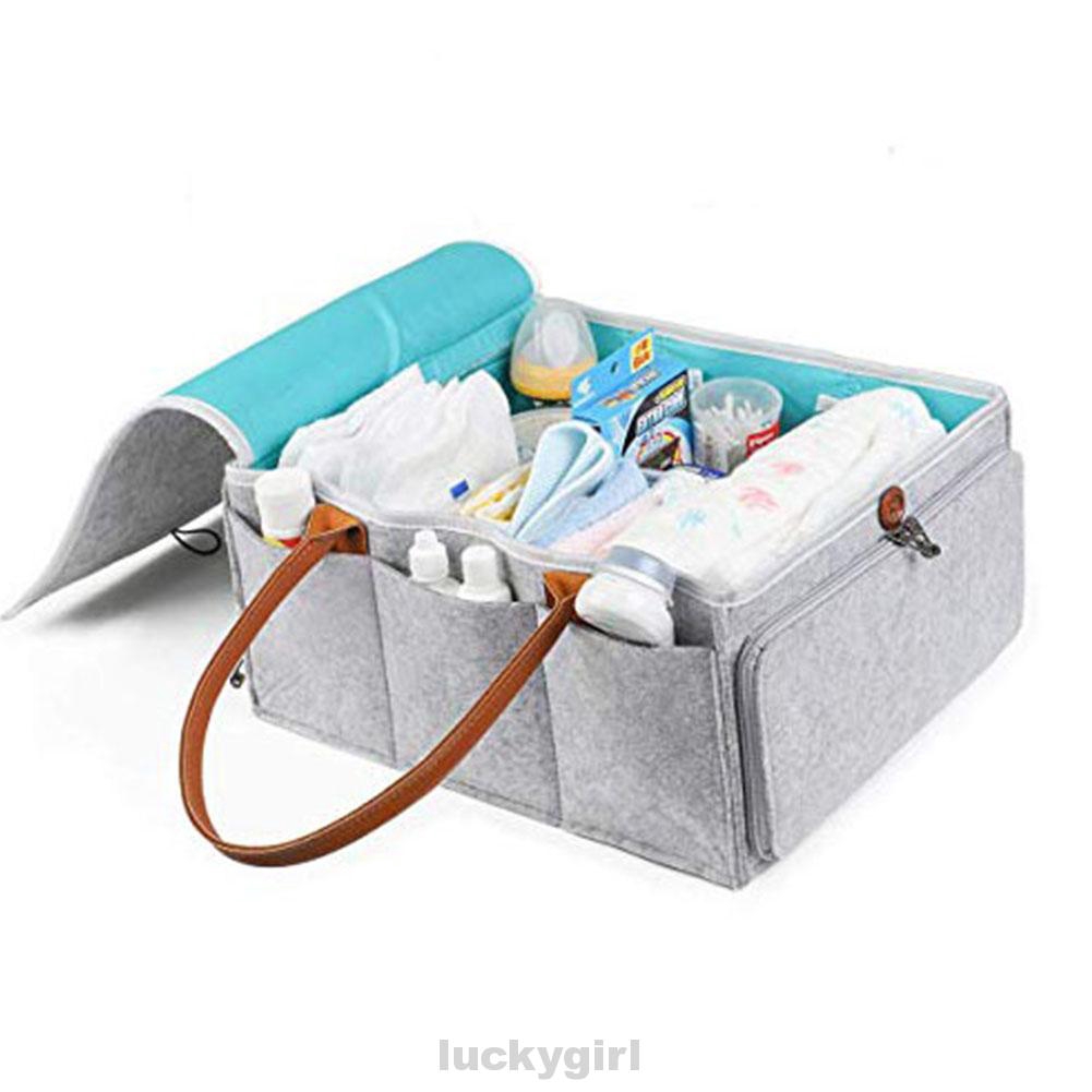 Detachable Cleaning Foldable Handheld Large Capacity Diaper Storage Bag
