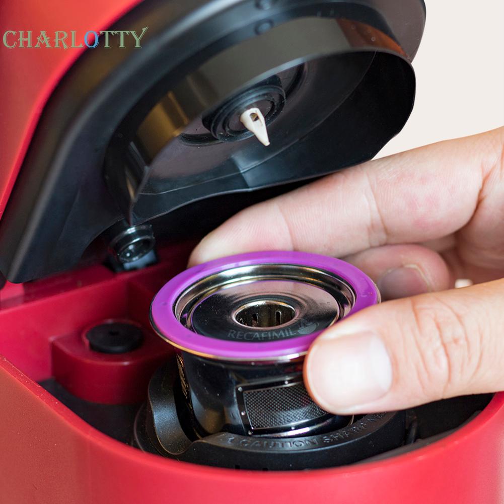 【CHA】Stainless Steel Coffee Capsule Cup Reusable K Cup for Keurig 2.0/1.0 Mini Plus