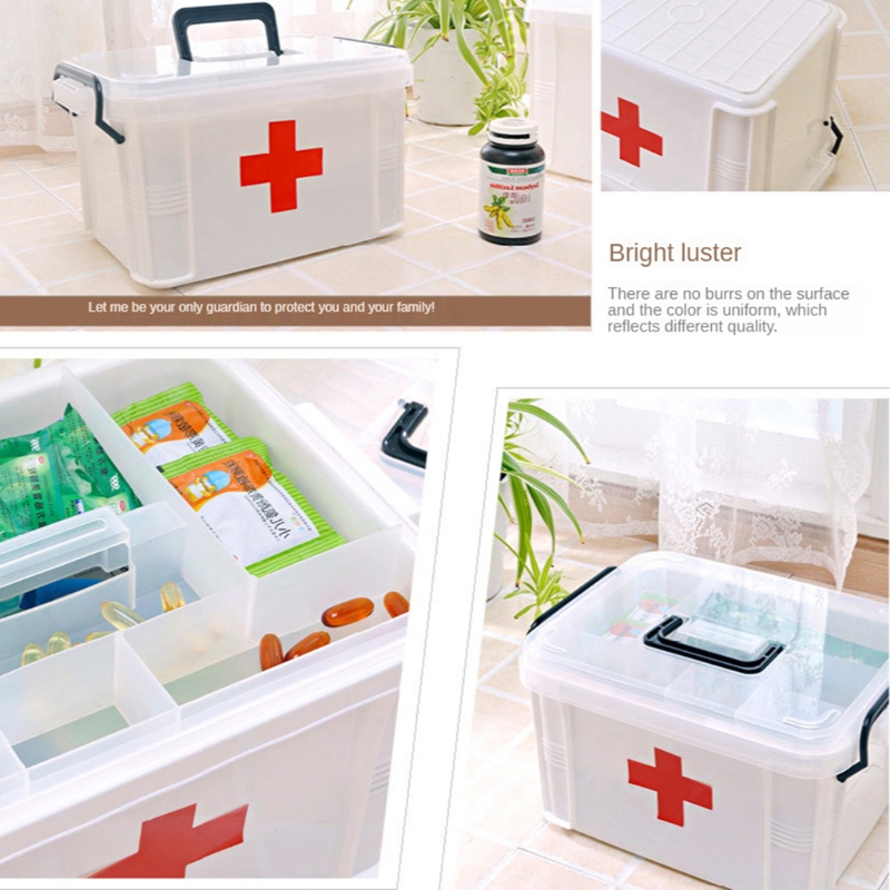 [Hàng mới về] Hộp đựng dụng cụ y tế bằng nhựa tiện dụng cho bệnh viện/ du lịch