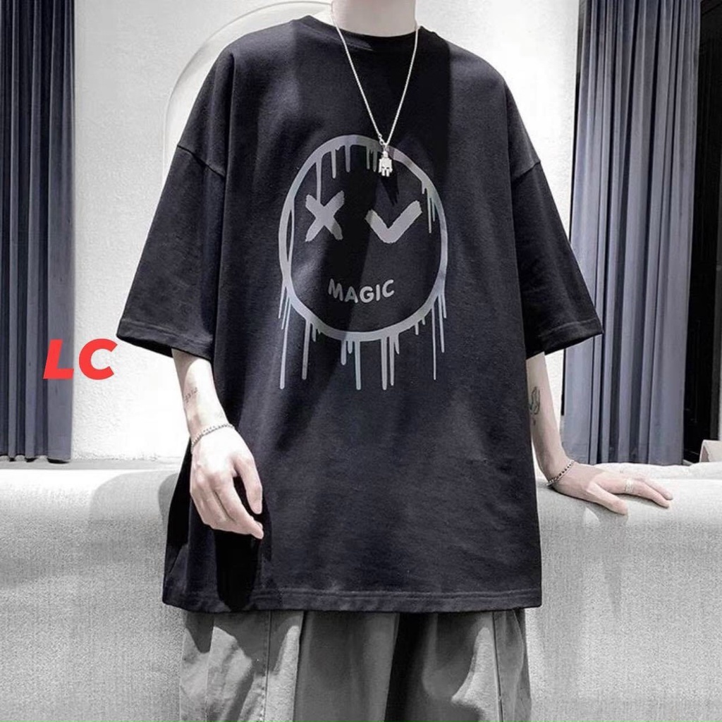 ÁO THUN PHẢN QUANG 3D MẶT CƯỜI UNISEX FROM RỘNG CỰC HOT [XƯỞNG SỈ GIÁ GỐC]