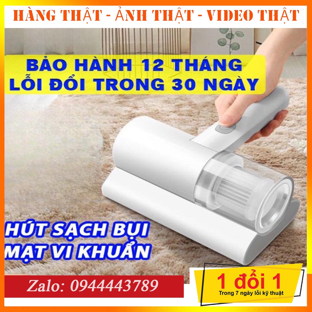 Máy hút bụi giường nệm, máy hút bụi mini cầm tay có tia UV khử khuẩn, hút ẩm không khí, bảo hành 12 tháng