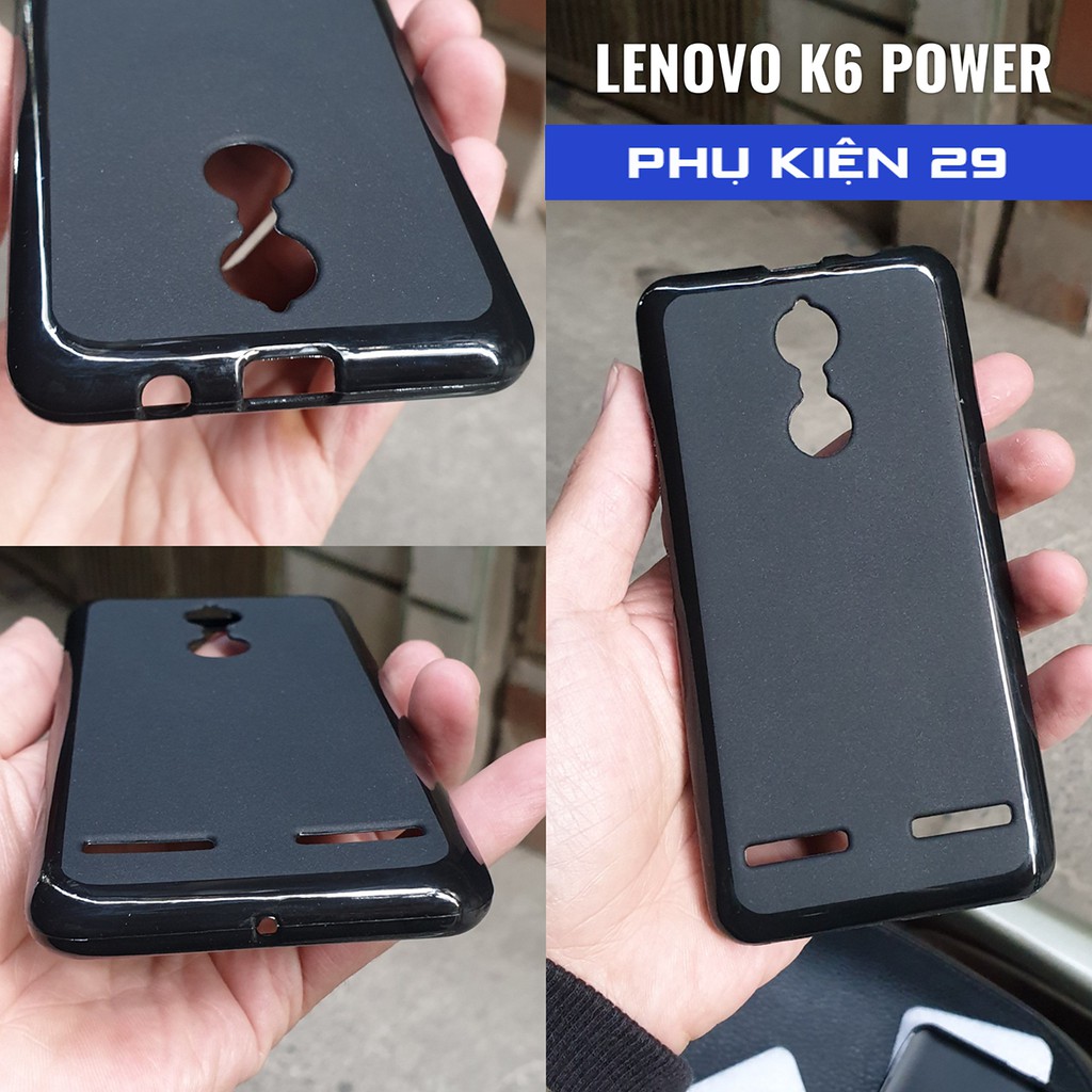 [Lenovo K6 Power] Ốp lưng silicon dẻo đen cao cấp Pudini
