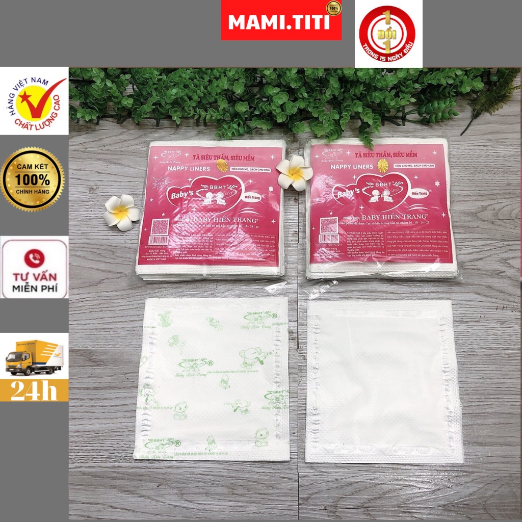 Tấm lót phân xu HIỀN TRANG Loại Trắng Cao Cấp [ 18 - 20 tờ ]