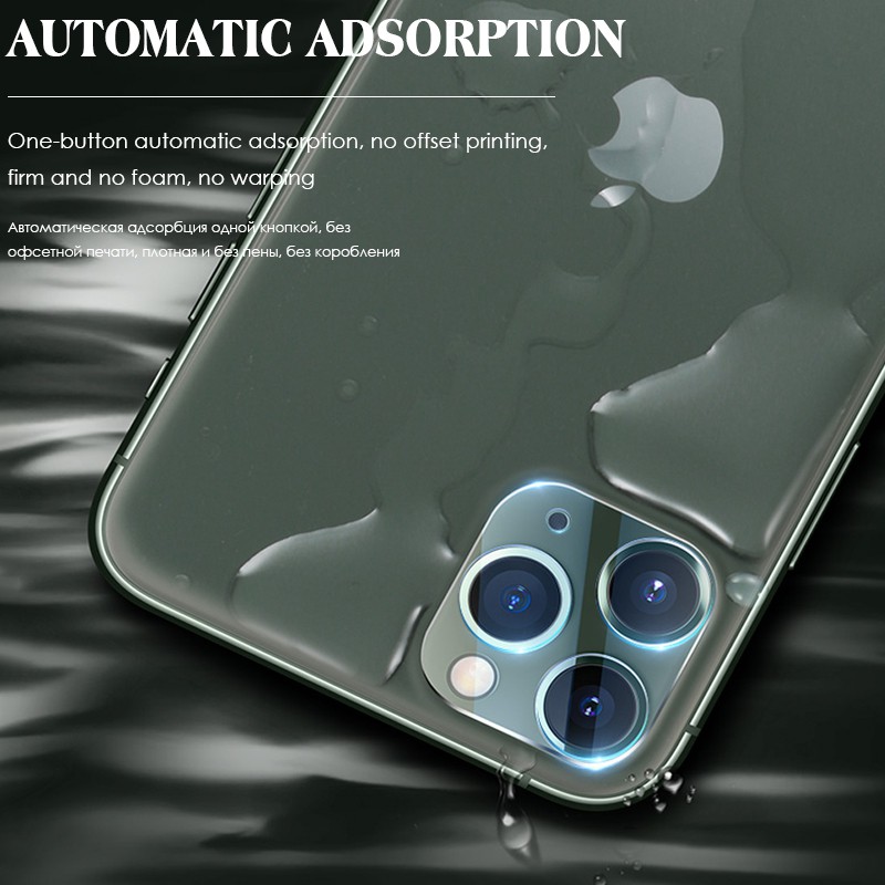 2 Pcs iPhone 12 Mini 12 Pro Max 11 Pro 3D Tempered Glass material Camera lens protector film