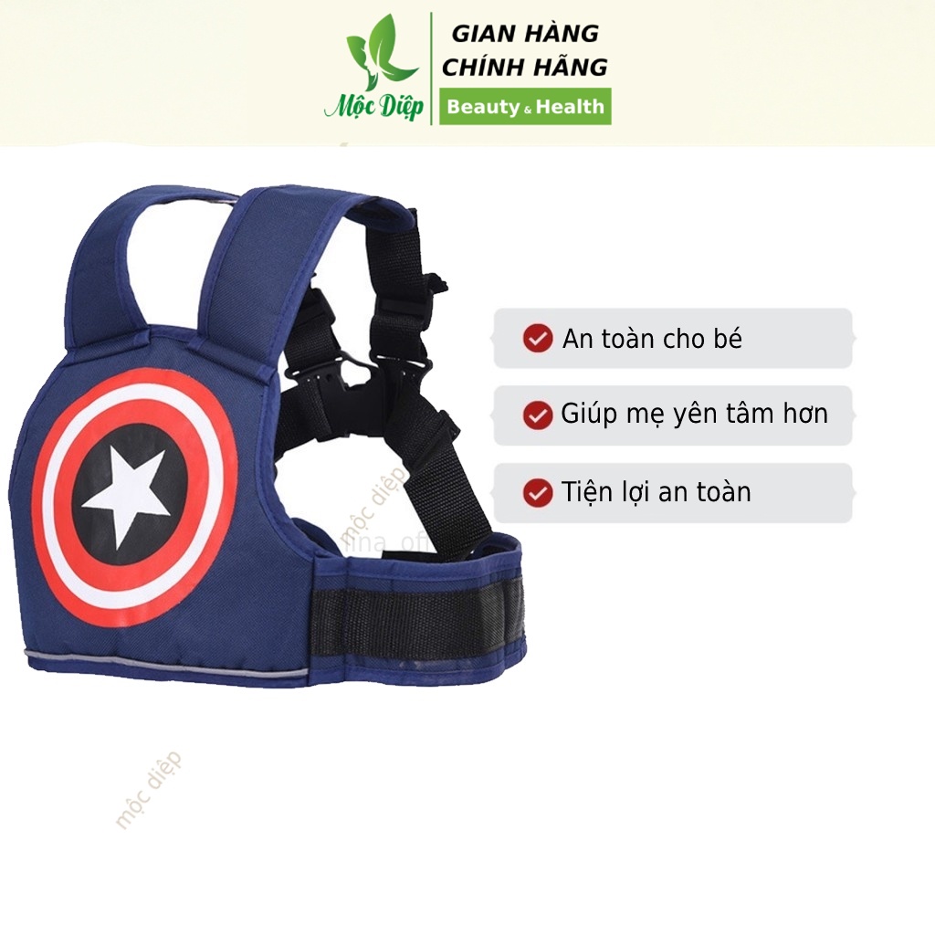 Đai đi xe máy cho bé - an toàn, tiện lợi dễ sử dụng, không có đỡ cổ - Mộc Diệp