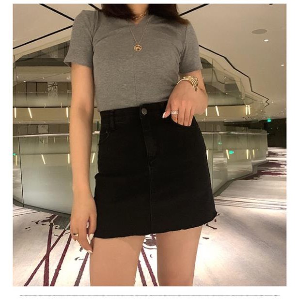 12.12 Xả - Chân Váy Cạp Cao Qua Rốn Có Quần Trong - Quần Váy Jeans Size Đại Y88 ' 2021 . ᴬ | BigBuy360 - bigbuy360.vn