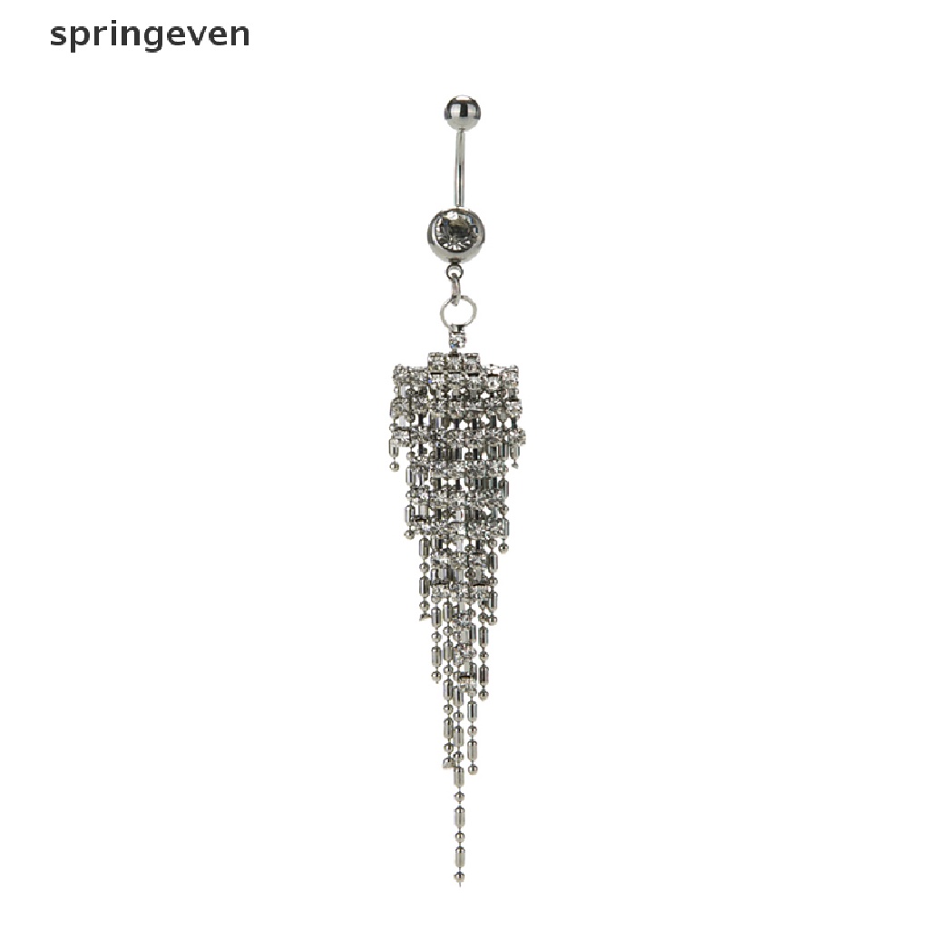 Khuyên RốN ĐíNh Đá Tua Rua BằNg ThéP Y Tế