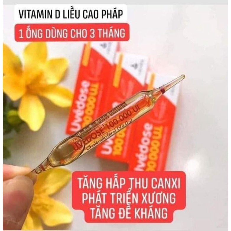 VITAMIN D UVEDOSE 100000 U.I PHÁP CHO TRẺ VÀ NGƯỜI LỚN