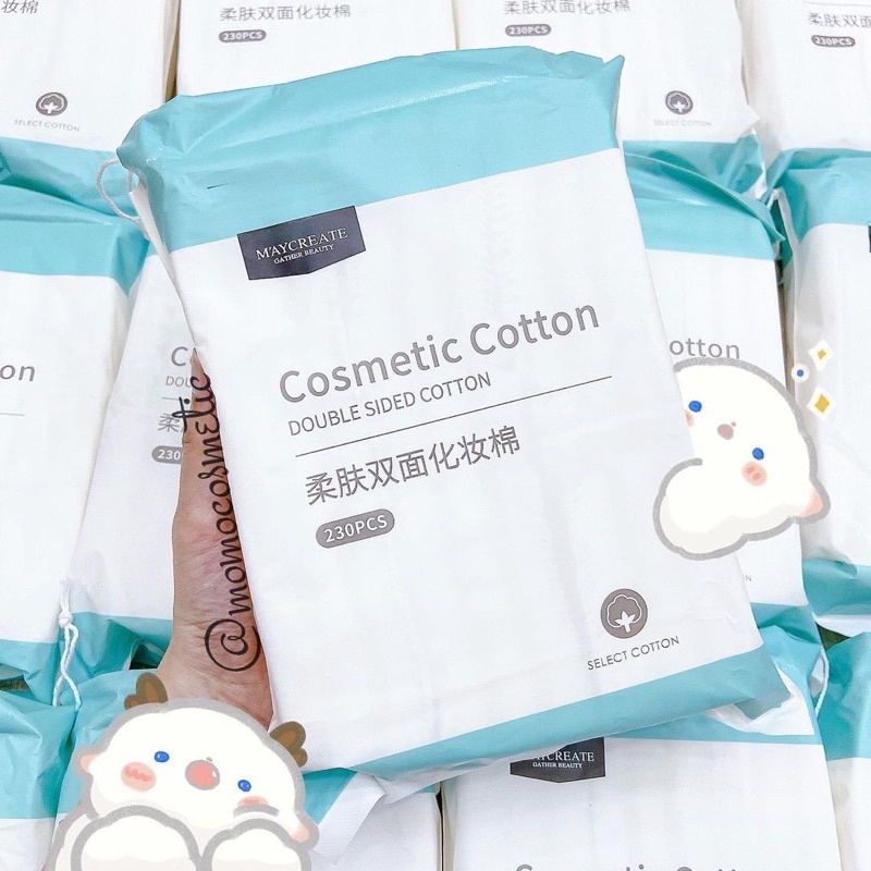 Bông tẩy trang Maycreate Cosmetic Cotton 230 miếng