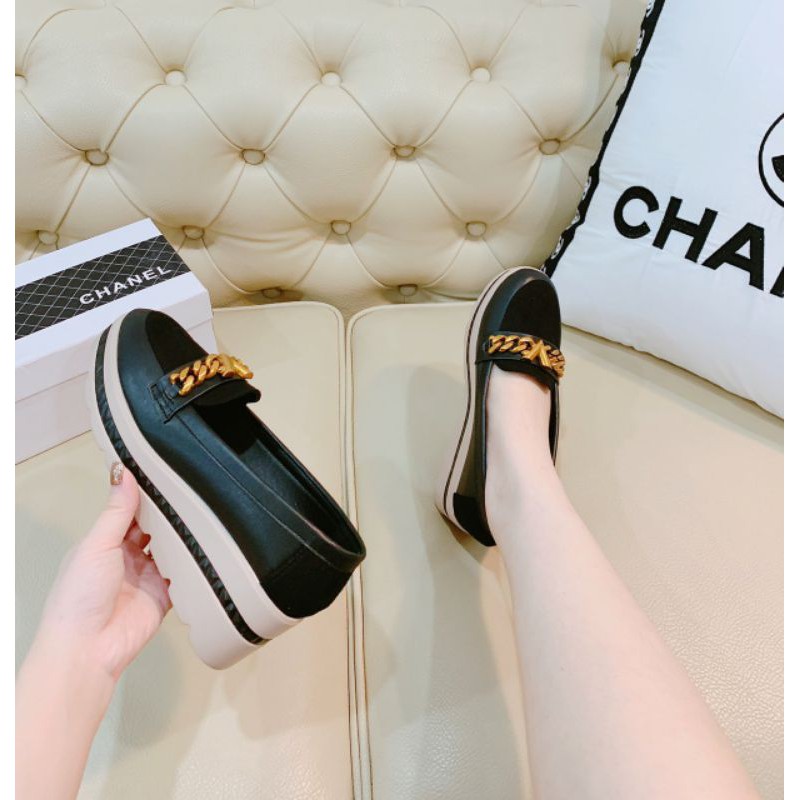 [HÌNH THẬT]Giày Lười  SP Độn Đế 4p Khoá Vàng Da Mềm Êm đẹp Fullbox | BigBuy360 - bigbuy360.vn