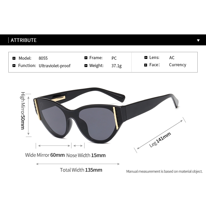 Kính mát mắt mèo phong cách cổ điển sang trọng dành cho nữ