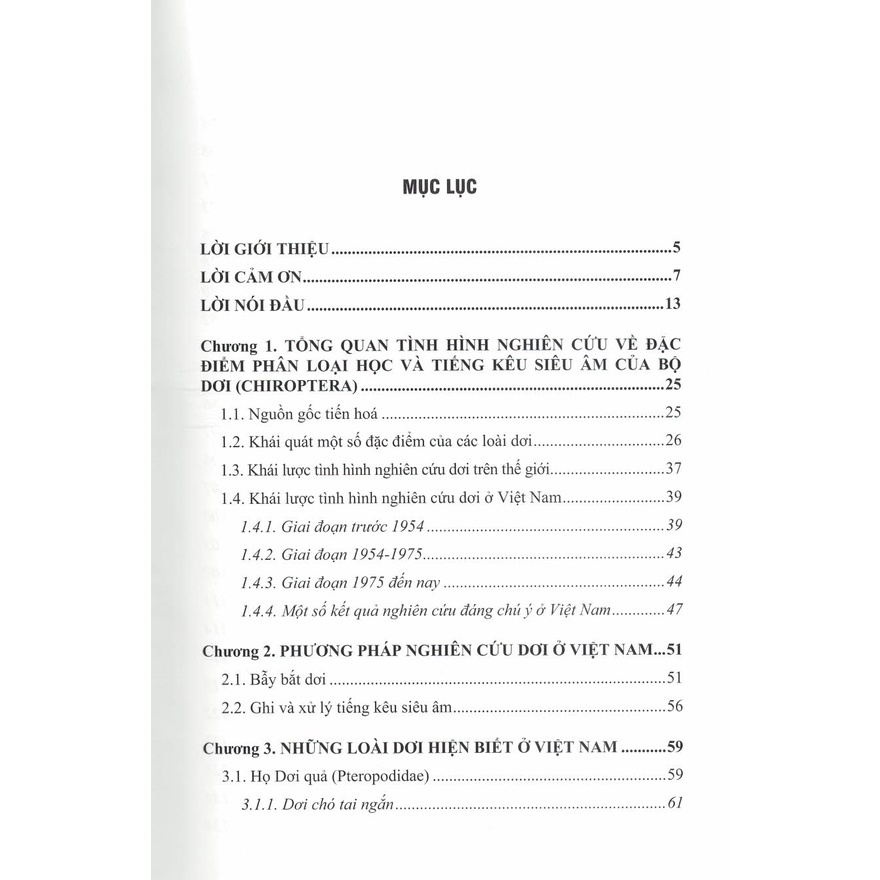 Sách - Phân Loại Học Và Tiếng Kêu Siêu Âm Của Các Loài Dơi Ở Việt Nam (Bìa Cứng)
