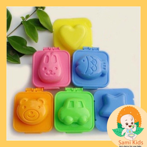 Khuôn làm đậu hũ non cho bé ăn dặm, khuôn ép cơm, làm Bento tạo hình cho bé SAMIKIDS