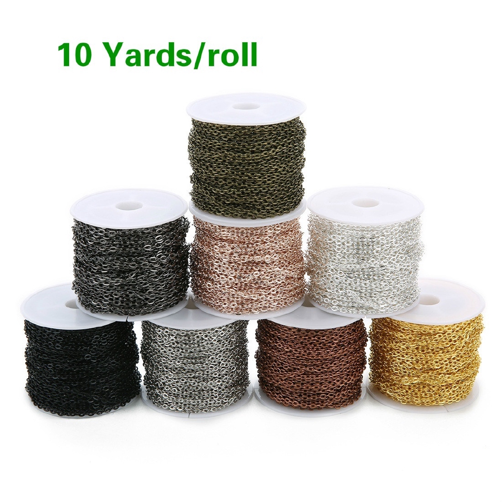 Cuộn Dây Hợp Kim 2x3mm Dài 10 Yard Dùng Làm Đồ Trang Sức Thủ Công