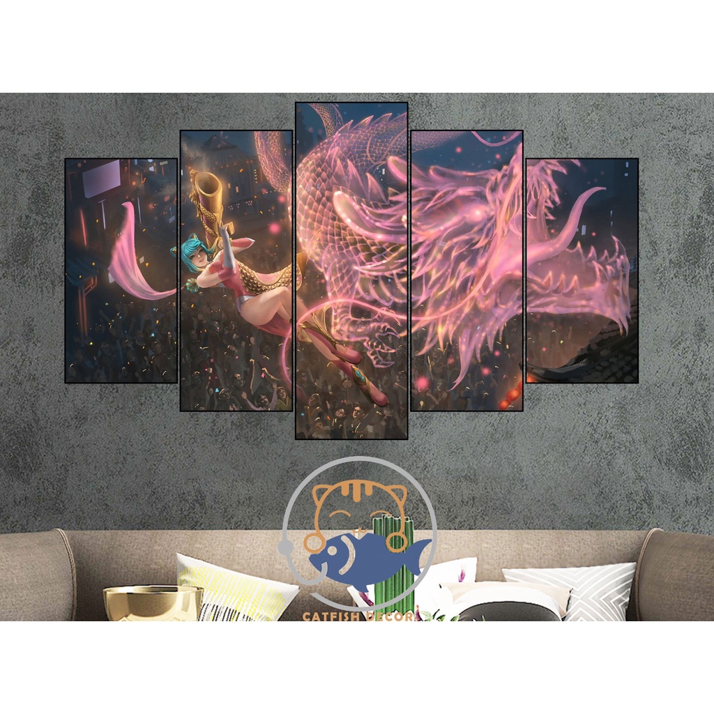 Tranh dán tường Decor trang trí phòng ngủ LIÊN QUÂN mobile - AOV - Arena Of Valor - bộ 3