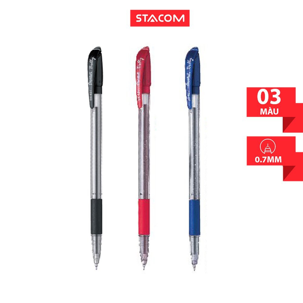 Bút bi nắp đậy Pentel BK427 (set 5 cây)