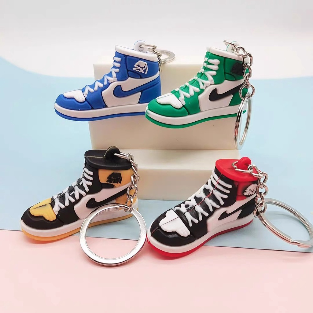 ( Rẻ Vô Địch ) Móc khóa hình giày bóng rổ Air Jordan đa sắc màu dành cho các cặp đôi, Móc Khóa Balo Đáng yêu